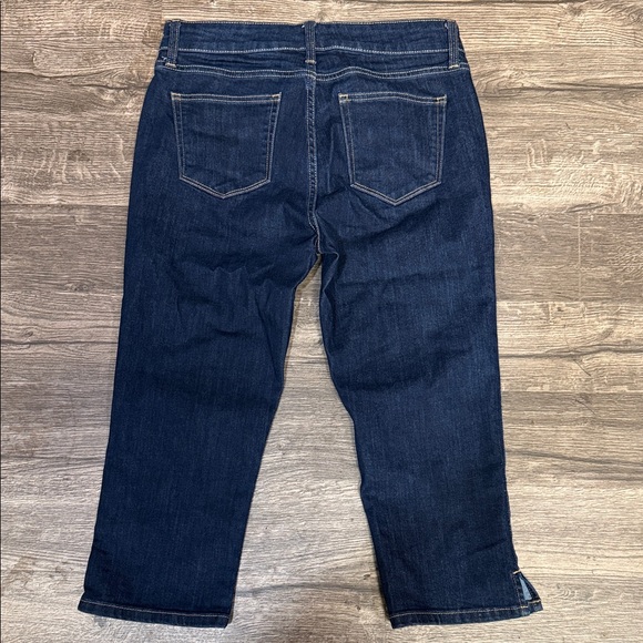 St. John's Bay Dark Indigo Cropped Straight-Leg Jeans - Picture 3 of 6